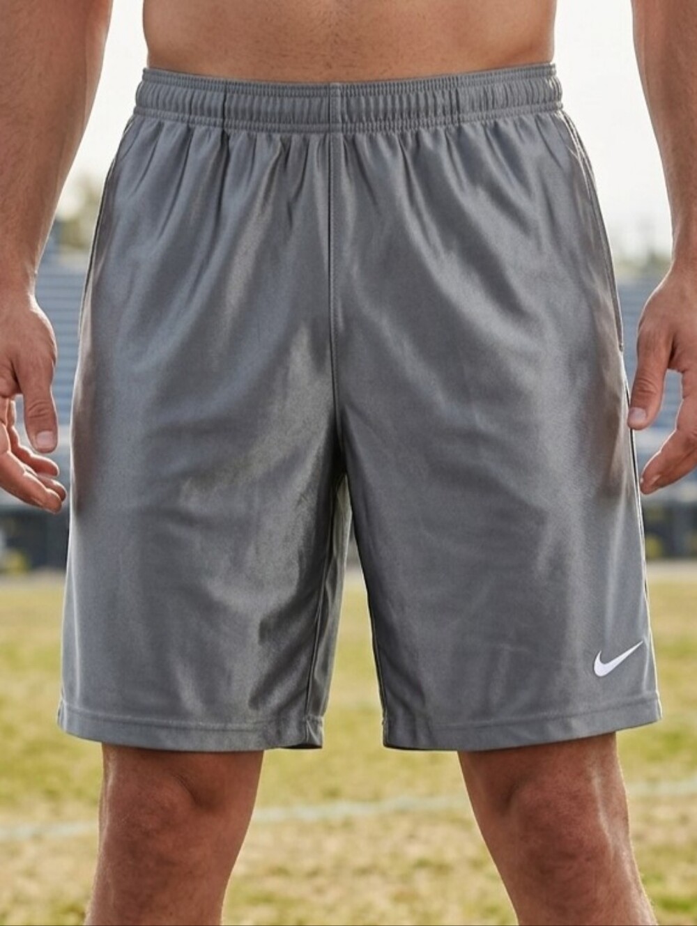 Nike Dry Fit Size XXL Men's Gray Athletic Shorts # Tropical # Vacation.